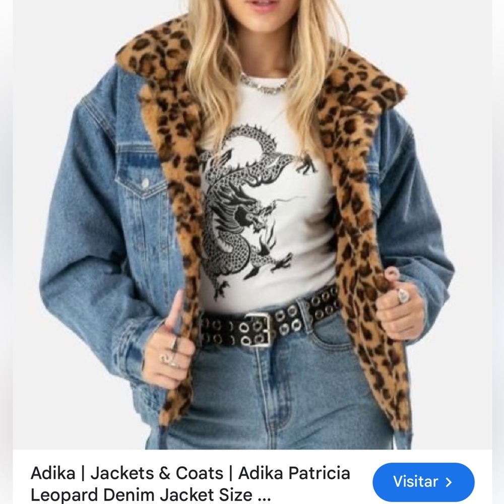 Adika Patricia Leopard Print Jeans size small/medium woman’s adult